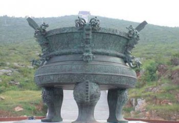 仿古藝術(shù)宣德三足爐雕塑
