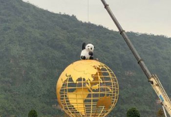 地球儀雕塑優選，室外雕塑，景觀烤漆地球儀雕塑制作