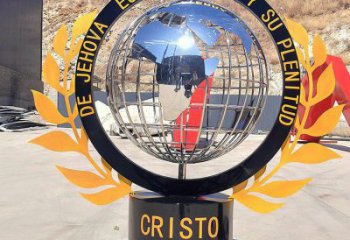 地球儀雕塑定價，街頭雕塑，現代地球儀雕塑制作廠家