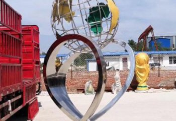 地球儀雕塑供給，戶外雕塑，景觀現代地球儀雕塑選用