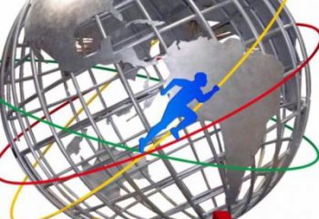 地球儀雕塑專供，美陳雕塑，社區現代地球儀雕塑預定