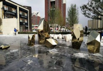 房地產(chǎn)石塊雕塑