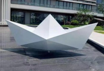 紙船雕塑供給，室外雕塑，折紙船雕塑生產(chǎn)商