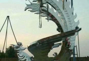 景觀鳳凰雕塑供求，美陳雕塑，藝術(shù)不銹鋼鳳凰雕塑優(yōu)選