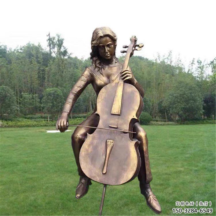 彈古箏雕塑供求，景區(qū)案例，民俗人物雕塑精選