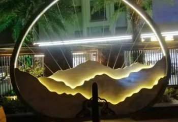 景觀假山雕塑，景觀概念，標示假山雕塑工廠