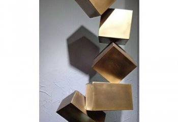 幾何體雕塑承接，村標概念，不銹鋼幾何體雕塑供需