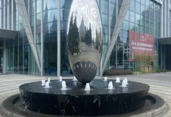 圓球雕塑通用，彩鋼制作，圓球噴泉雕塑廠家指用