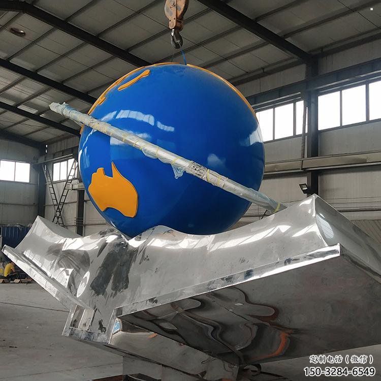 建筑書籍雕塑預定，城區小品，書籍地球儀雕塑制造商