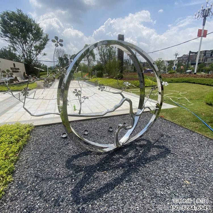 圓環樹雕塑預定，戶外雕塑，不銹鋼圓環樹雕塑特供