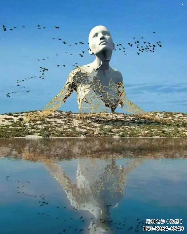 鏤空人物雕塑訂做，城市裝飾，庭院鐵藝人物雕塑展品