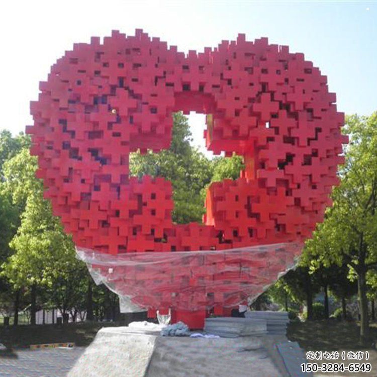 愛心雕塑通用，花園小品，廣場不銹鋼愛心雕塑優(yōu)價