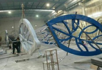 燈光樹葉雕塑訂做，室外軟裝，鏤空燈光樹葉雕塑供應