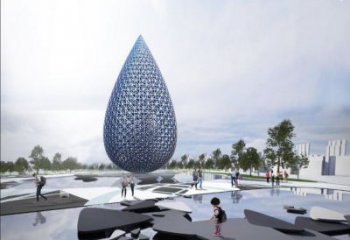 住宅小區水珠雕塑