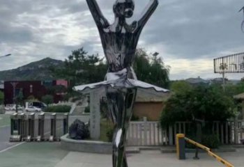 舞者雕塑定做，廣場(chǎng)雕塑，室外圓環(huán)舞者雕塑提供