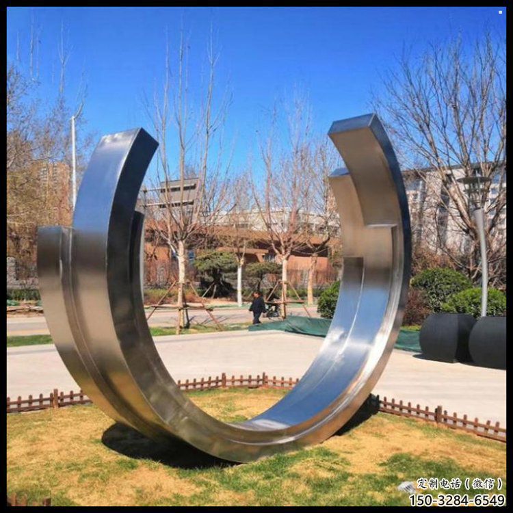 月亮船雕塑供需，標(biāo)識(shí)雕塑，不銹鋼月亮船雕塑制造商