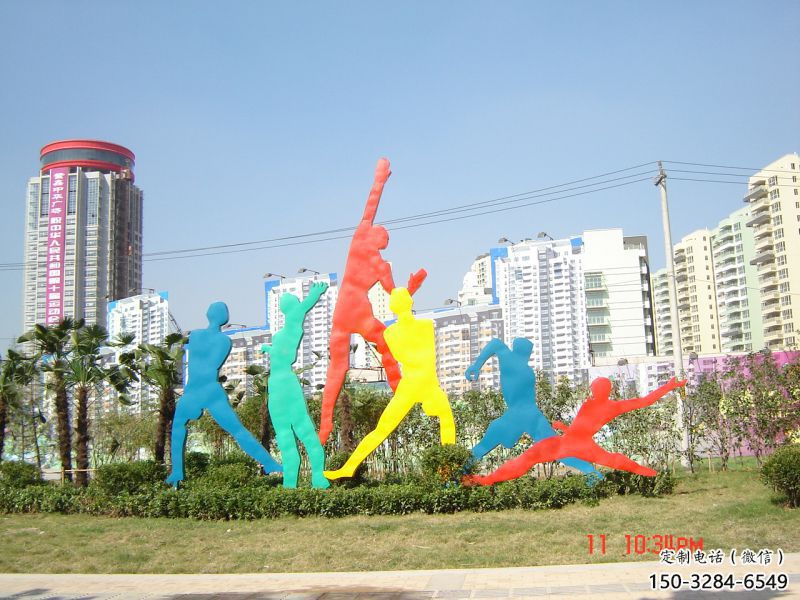 閩清投籃雕塑，剪影工藝制作，不銹鋼體育人物雕塑