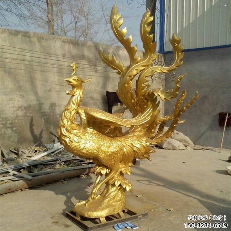 臺(tái)江鳳凰雕塑廠家，鍛造工藝，銅鳳凰雕塑廠家承接