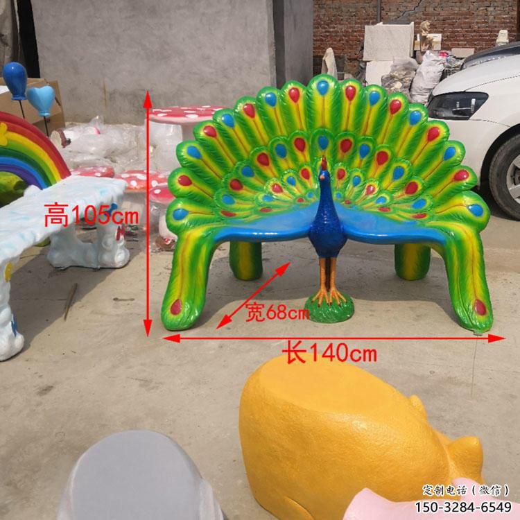 街道座椅雕塑，鍛造景觀雕塑，古銅效果