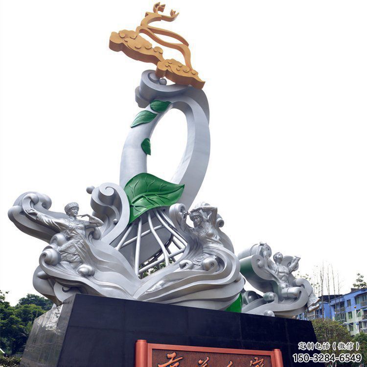 佛山蘭花雕塑承接，城市裝飾，大型蘭花花朵雕塑公司