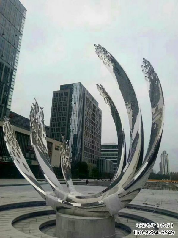 梅州地面噴泉雕塑小品，圓環(huán)結(jié)構(gòu)概念，旱地水景噴泉體系