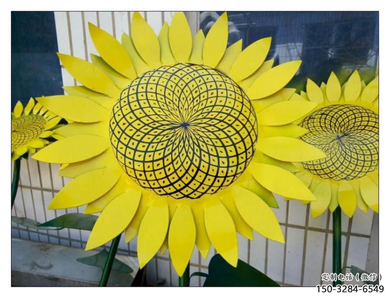 河源抽象花籃雕塑展品，小區(qū)雕塑，葵花花籃雕塑工程制作精選