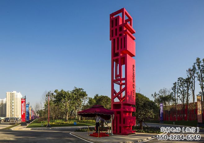 欽州住宅小區精神堡壘雕塑