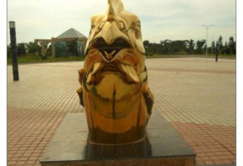 馬尾不銹鋼生肖雕塑，鍍鈦工藝，公園廣場戶外擺放