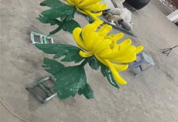 長樂景區菊花雕塑優選，圓雕體系，城市菊花雕塑選定