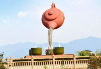 玉林公園天壺雕塑工廠，不銹鋼材質(zhì)，圓雕形式