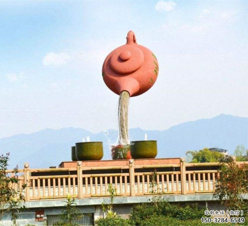 開(kāi)陽(yáng)公園天壺雕塑工廠，不銹鋼材質(zhì)，圓雕形式