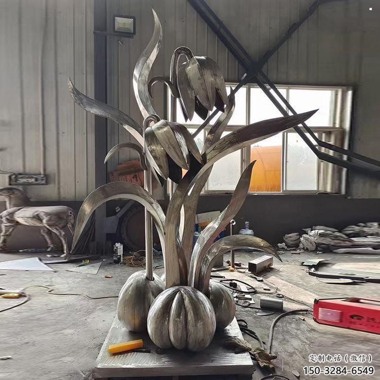 貴陽木棉花雕塑制造商，城市雕塑，不銹鋼木棉花雕塑廠家