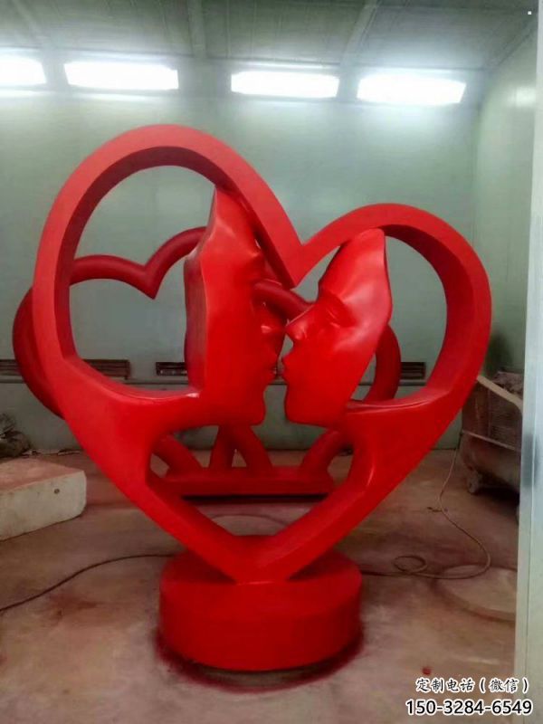 遵義制造心形人物雕塑供需，鋼管組合，雕塑工程制作供應