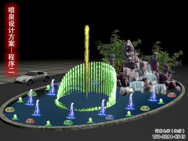 文昌旱地漂浮噴泉雕塑，水景藝術(shù)噴泉雕塑生產(chǎn)商