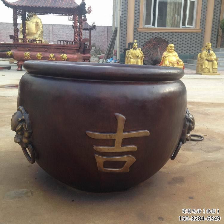承德吉字銅缸雕塑-青銅鑄造