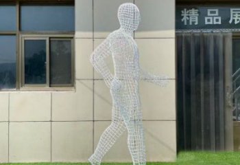 白云鏤空運(yùn)動員雕塑服務(wù)商，美陳雕塑，鐵藝體育人物雕塑精選