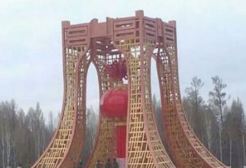 焦作景區燈籠球雕塑供給，公園雕塑，燈籠球雕塑供求