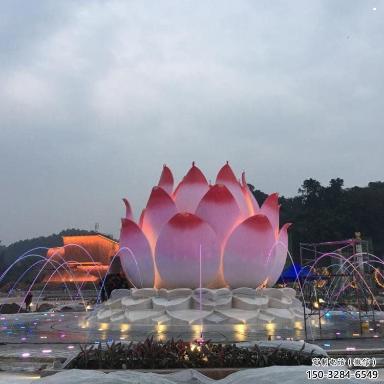 齊齊哈爾蓮花雕塑廠家，景區(qū)雕塑，水景蓮花噴泉雕塑精選