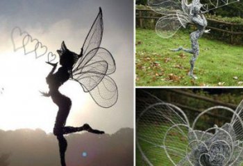 松北小精靈雕塑，抽象卡通雕塑，美陳人物擺件