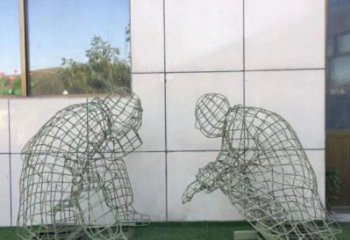 牡丹江鏤空對(duì)弈雕塑標(biāo)準(zhǔn)，廣場雕塑，鐵藝民俗人物雕塑供給