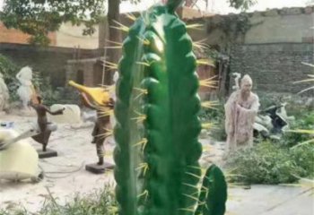 咸寧彩繪仙人棒雕塑承接，城市裝飾，仿真仙人棒雕塑公司