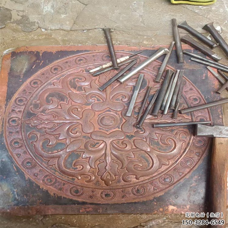 張家界花卉浮雕精品，鍛銅構件，別墅花卉浮雕廠家