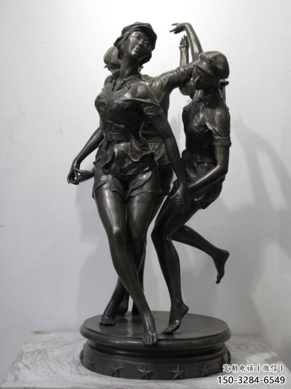 張家界住宅小區跳舞雕塑