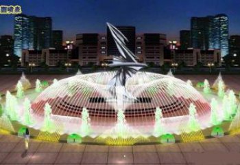 懷化長(zhǎng)沙水景搖擺噴泉雕塑，循環(huán)噴水模式噴泉雕塑加工