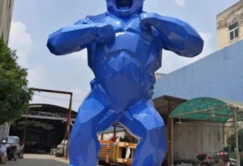 衡陽彩繪黑猩猩雕塑