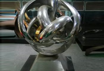 通化地產(chǎn)雙環(huán)雕塑定做，城區(qū)小品，景觀不銹鋼雙環(huán)雕塑定價