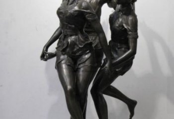 白山住宅小區(qū)跳舞雕塑