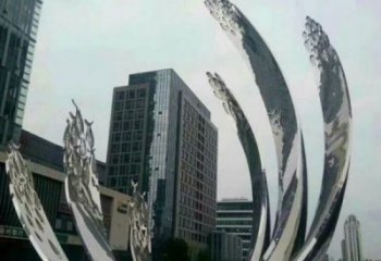 淮安地面噴泉雕塑小品，圓環(huán)結構概念，旱地水景噴泉體系