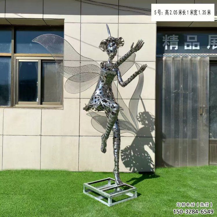 萍鄉現代鏤空舞者雕塑承接，歐式風格，鐵藝跳舞雕塑精選