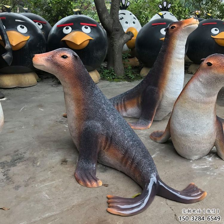 宜春園林海豹雕塑